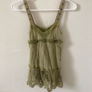 Free People Women’s V-Neck Beaded Top 0